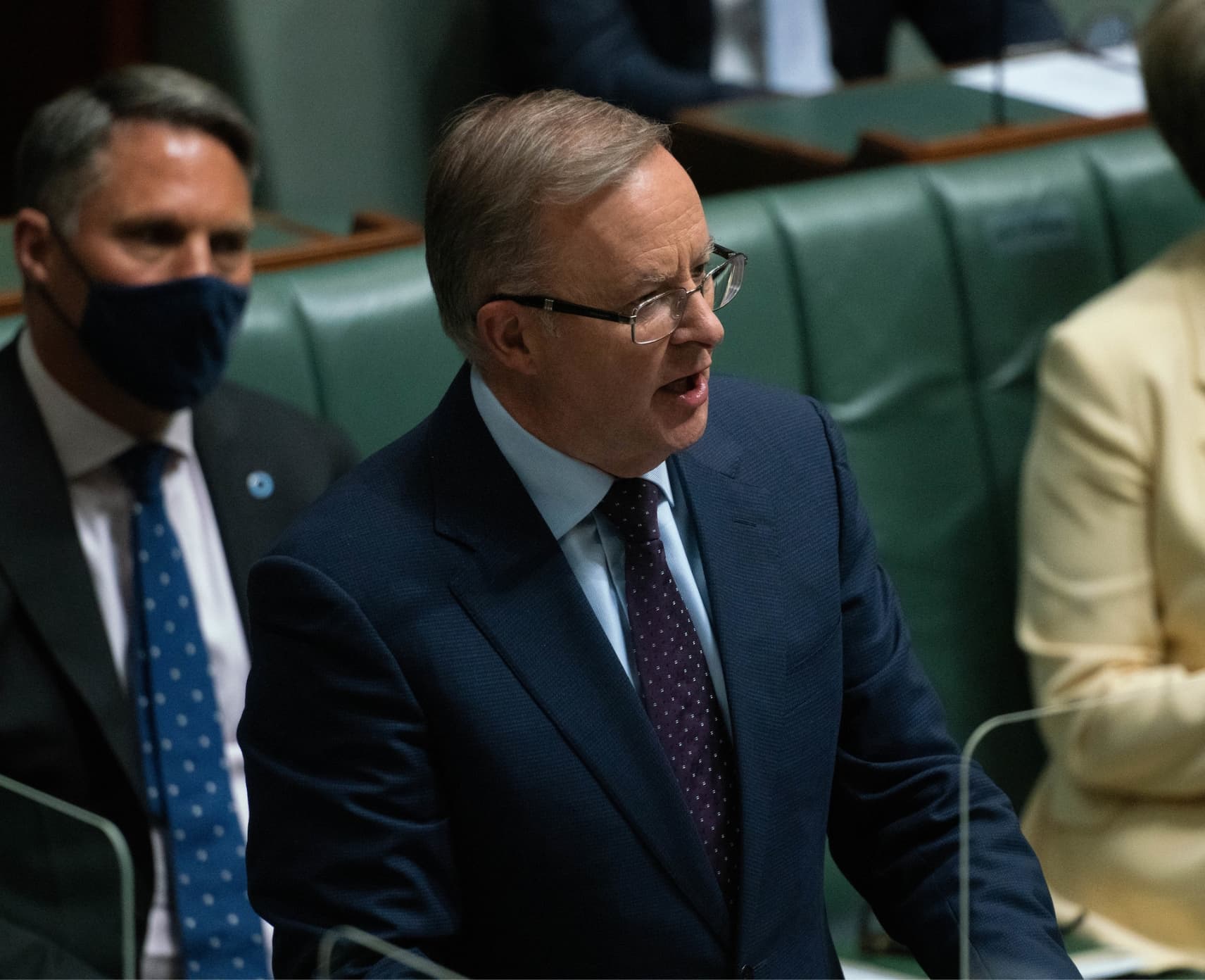 Anthony Albanese speaking in parliament