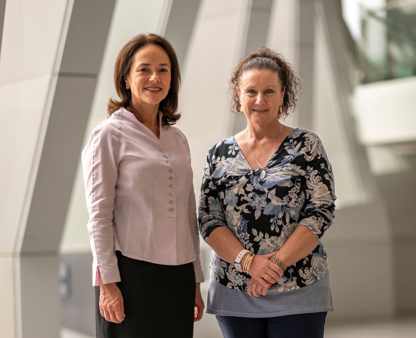 Professor Carola Vinuesa and Kathleen Folbigg (left)