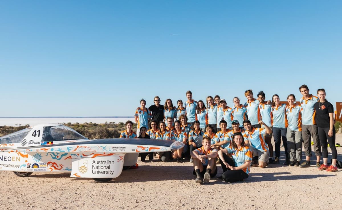 Student-designed car lights up prestigious solar race