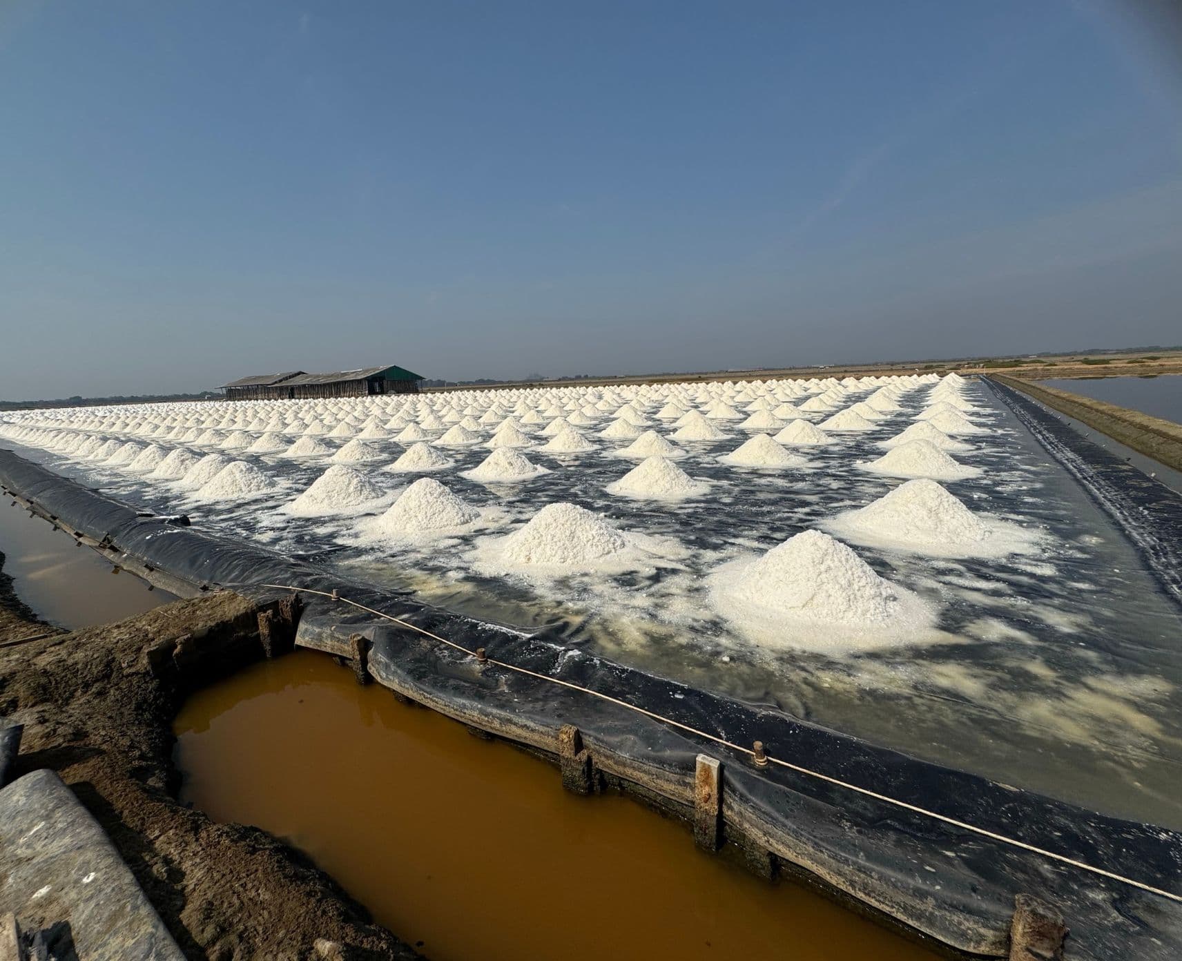 A brine well site