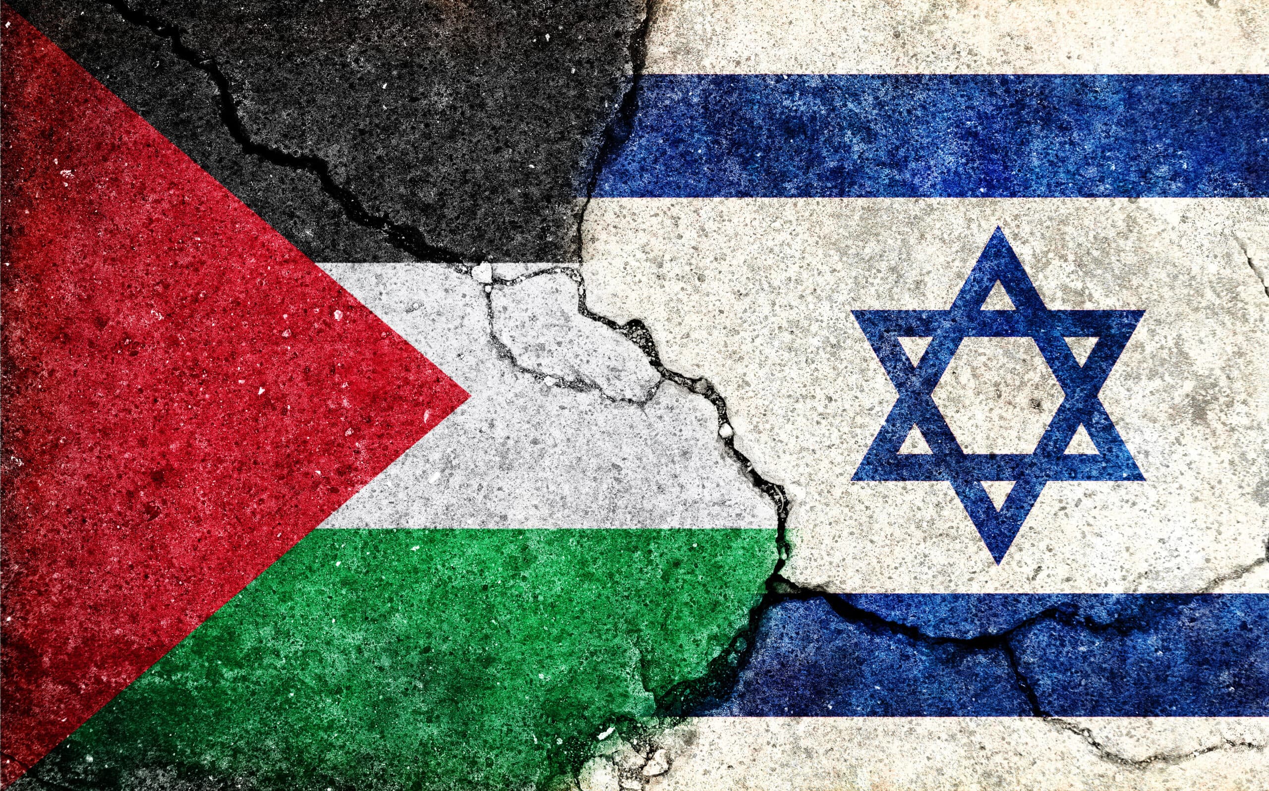 Palestine Israel flags