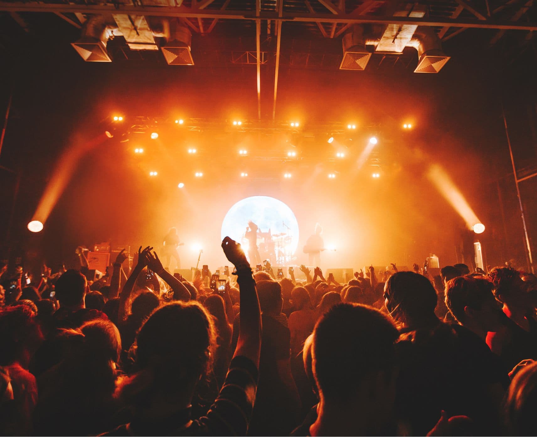 Crowd at a pop concert