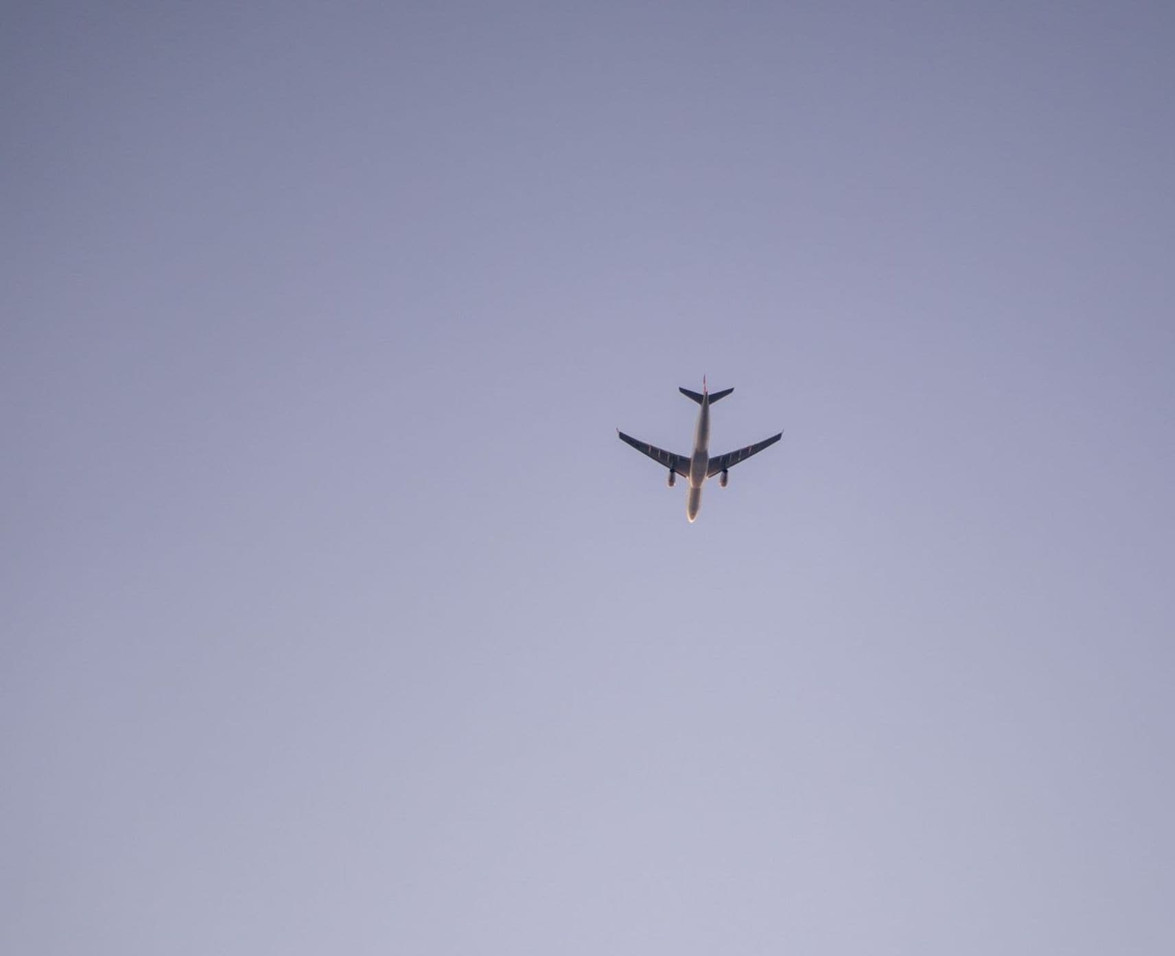 Aeroplane in flight