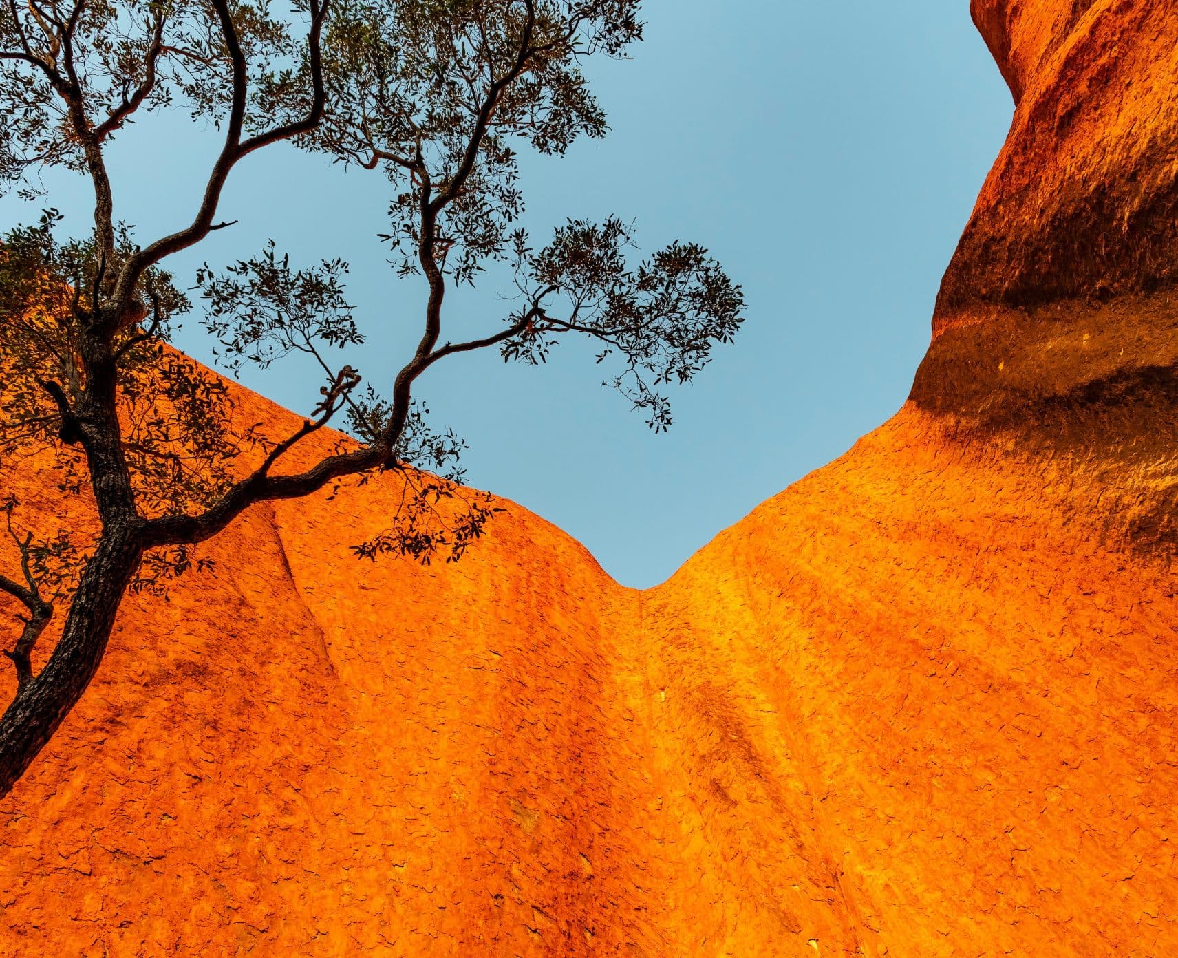 A low-angle image Kantju Gorge in the Northern Territory.