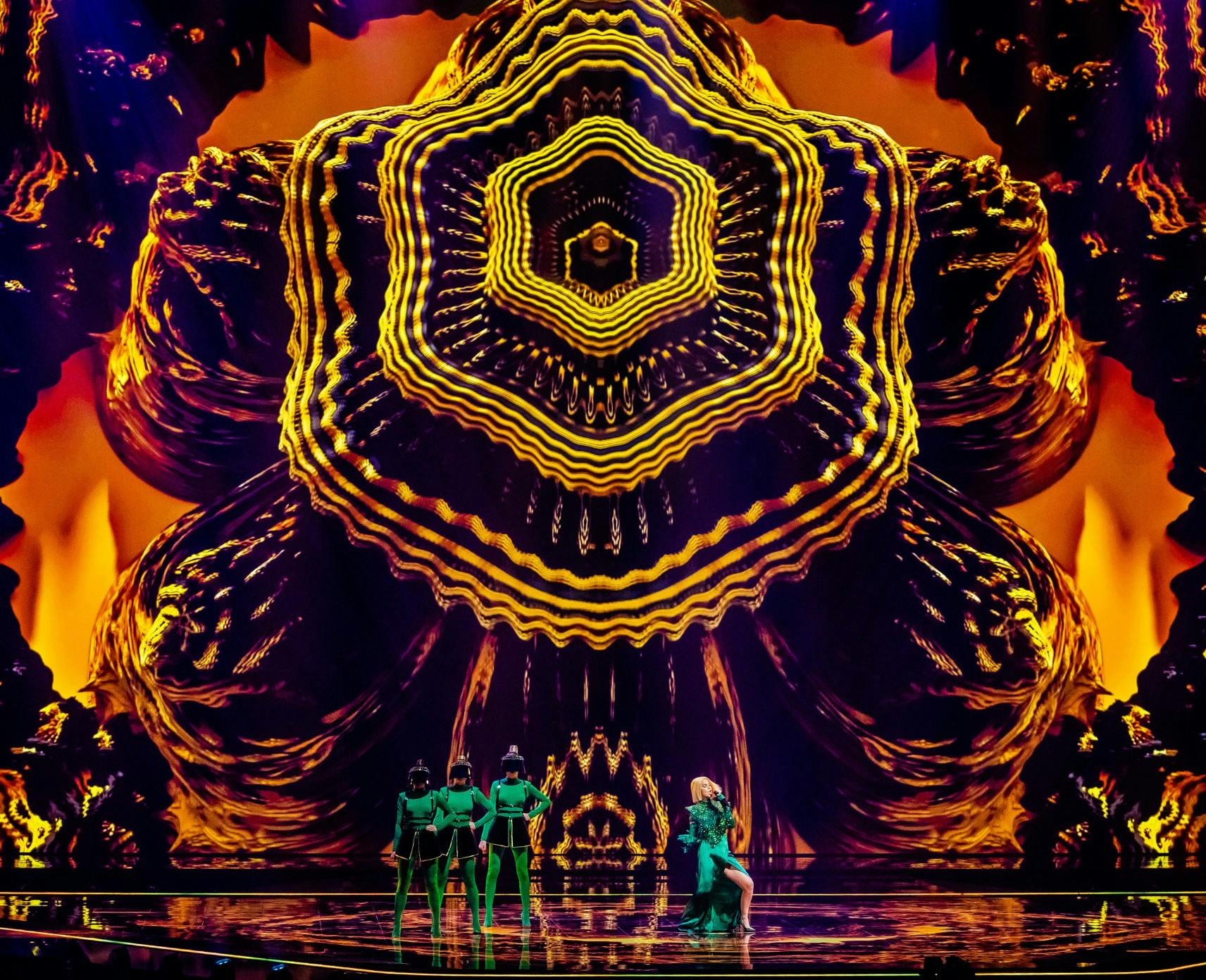 A performance of the 2021 Eurovision Song Contest, Rotterdam, The Netherlands