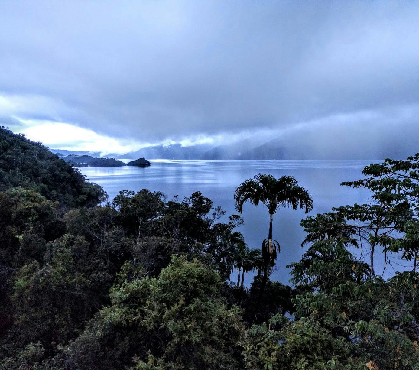 View over Lake Kutubu in Papua New Guinea.