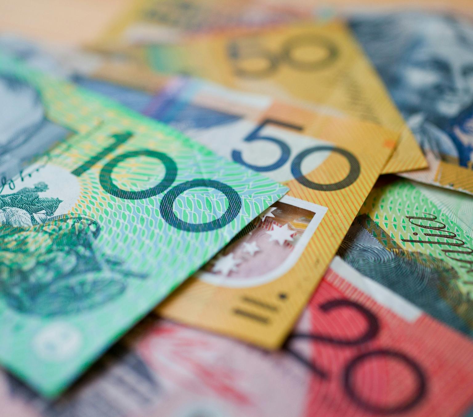 A selection of Australian bank notes