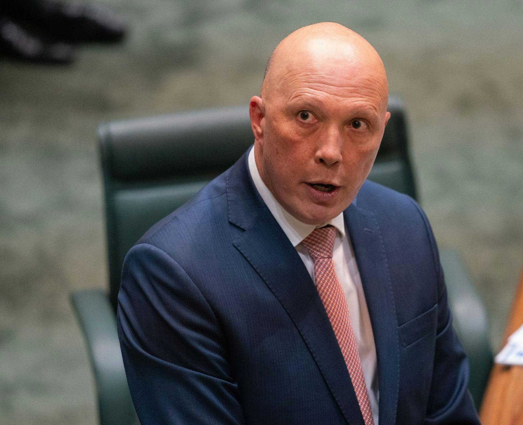 Peter Dutton in the House of Representatives