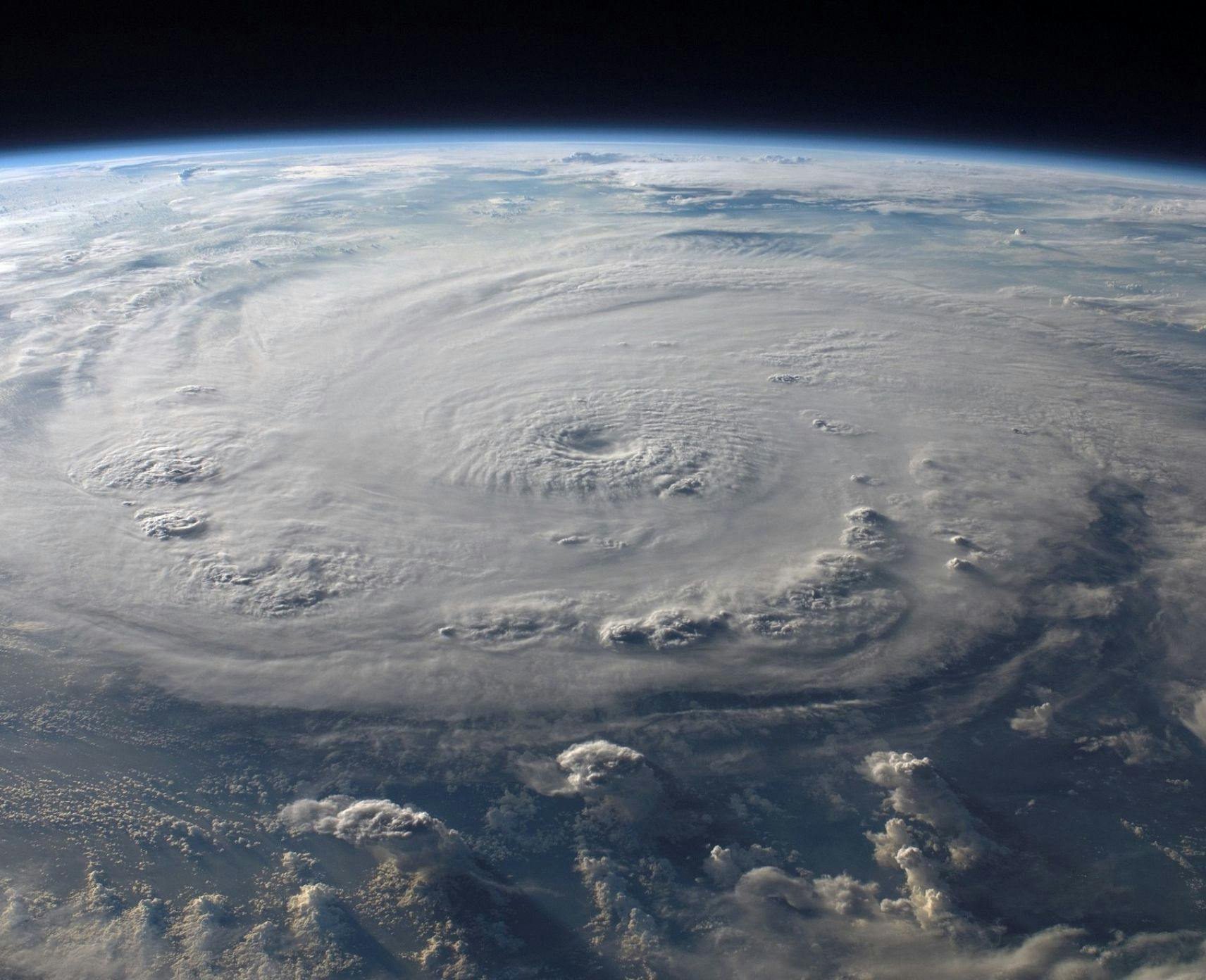 Satellite image of cyclone