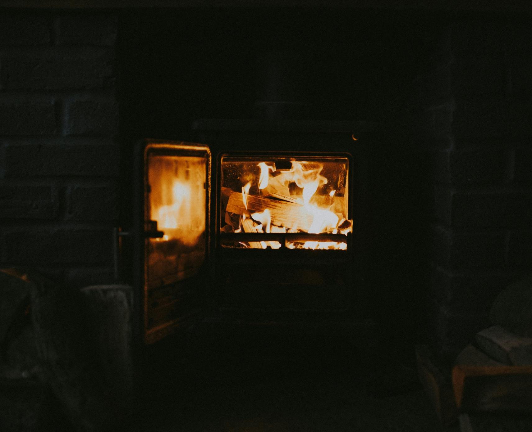 A wood burner